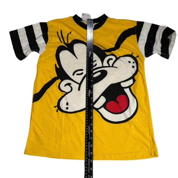Vintage Yellow Goofy Disney Mickey & Co AOP Shirt Small - Picture 6 of 7